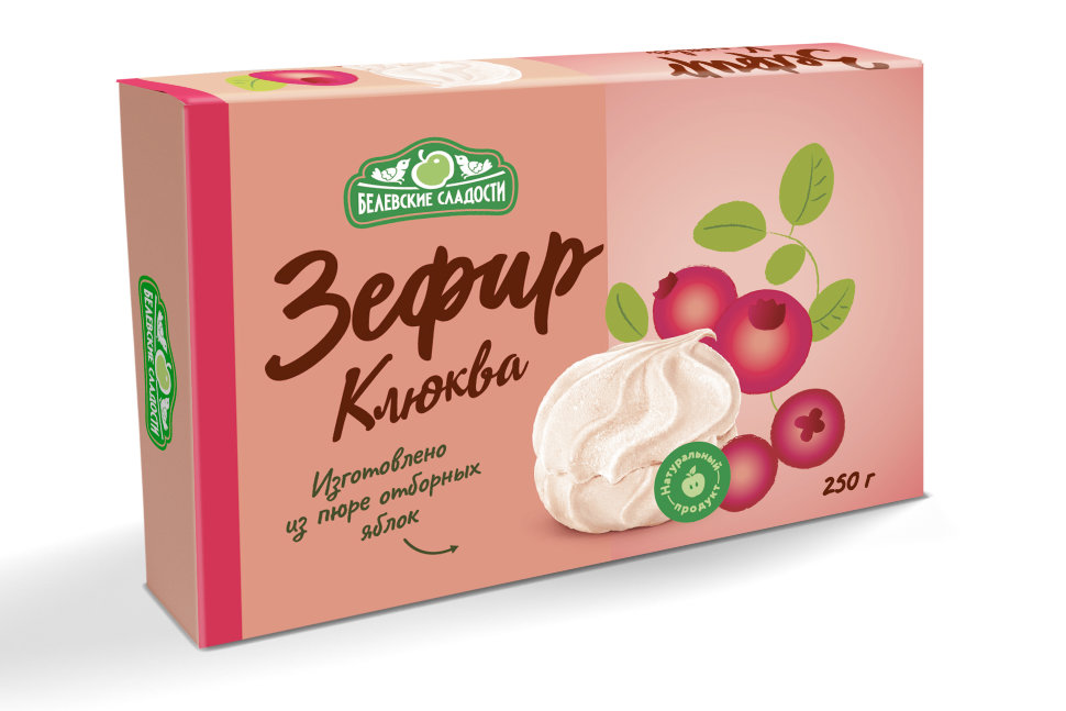  Зефир белевский "Клюква" 250г в Россоши