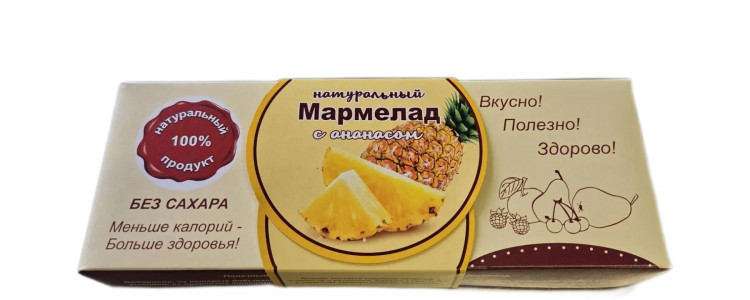  Мармелад натуральный "Ананас" 140г  в Россоши