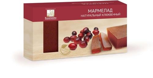  Мармелад пластовый 210г клюквенный в Россоши