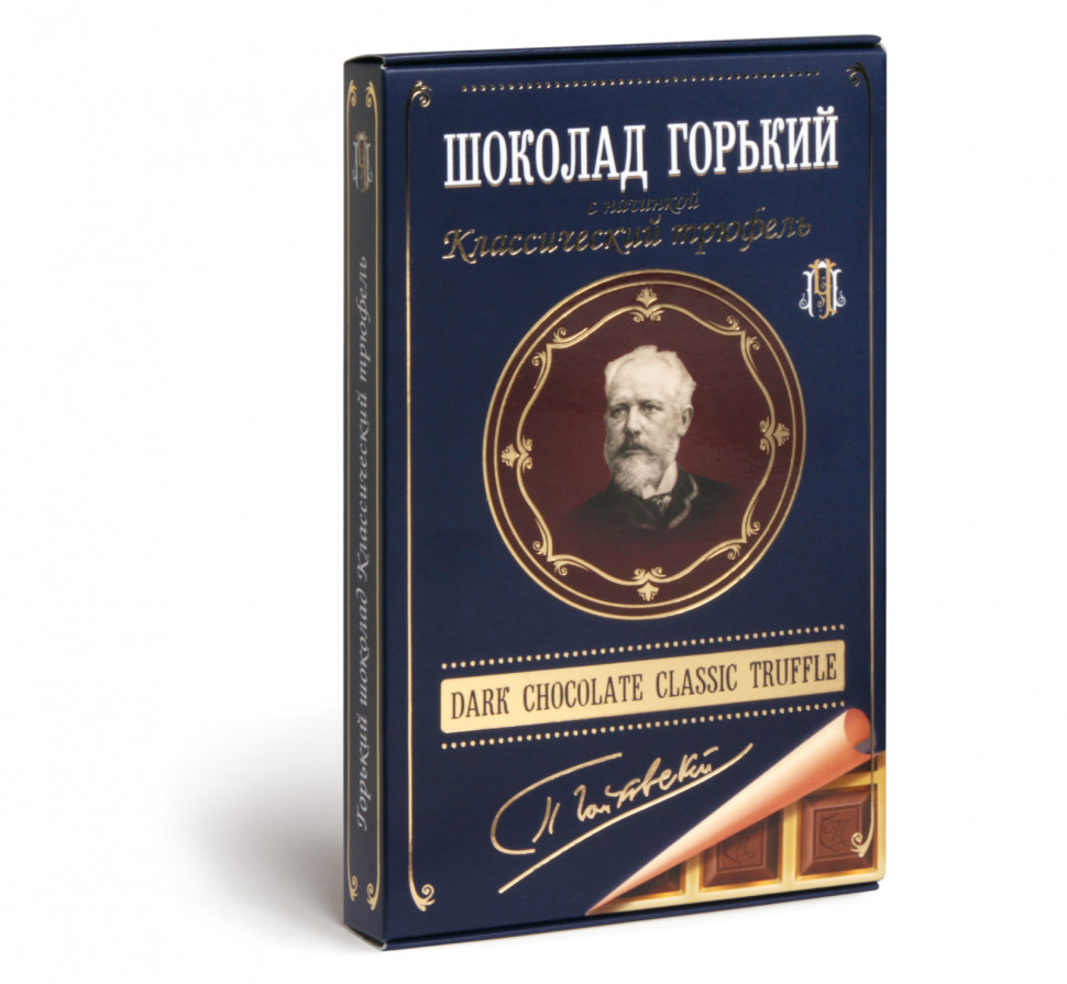  Фабрика Томер  Горький шоколад ТРЮФЕЛЬ классический (Чайковский), 112г в Россоши