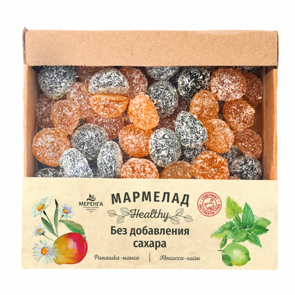  Меренга Мармелад в кокосовой обсыпке Ромашка+Мелисса , 800г     в Россоши