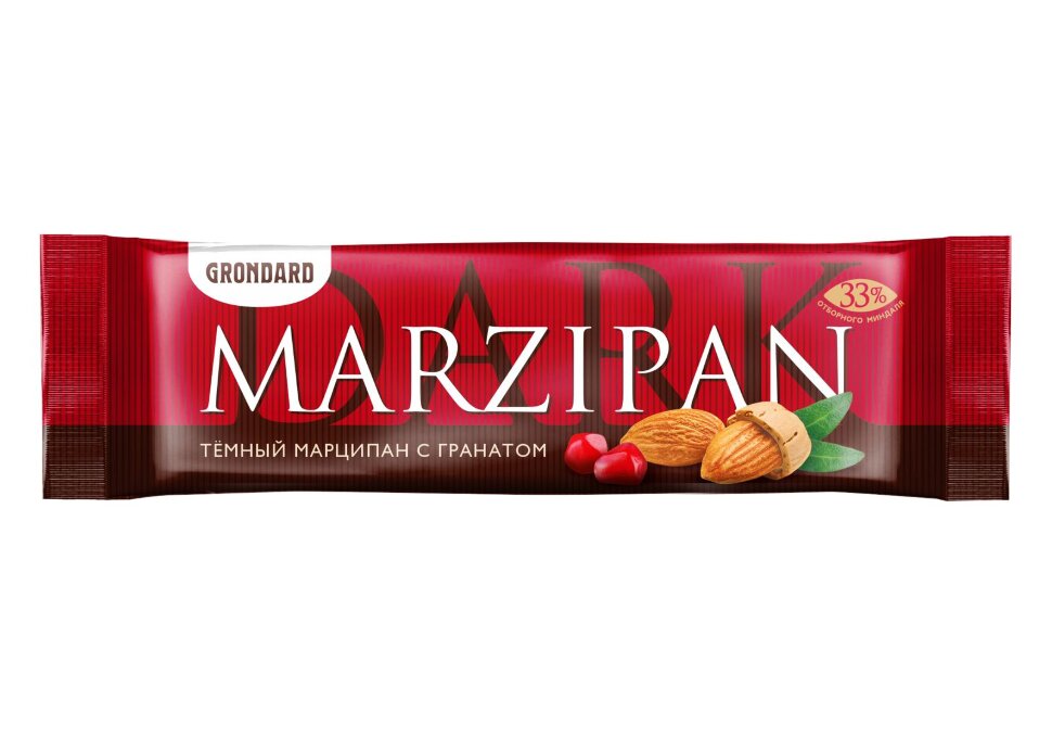  TM Grondard     (10973) Батончики глазированные Марципановые ГРАНАТ, (24шт по 50г)       в Россоши