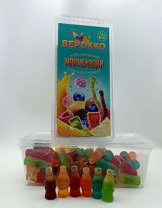  Жевательный мармелад Бутылочки Кола, 250г      в Россоши